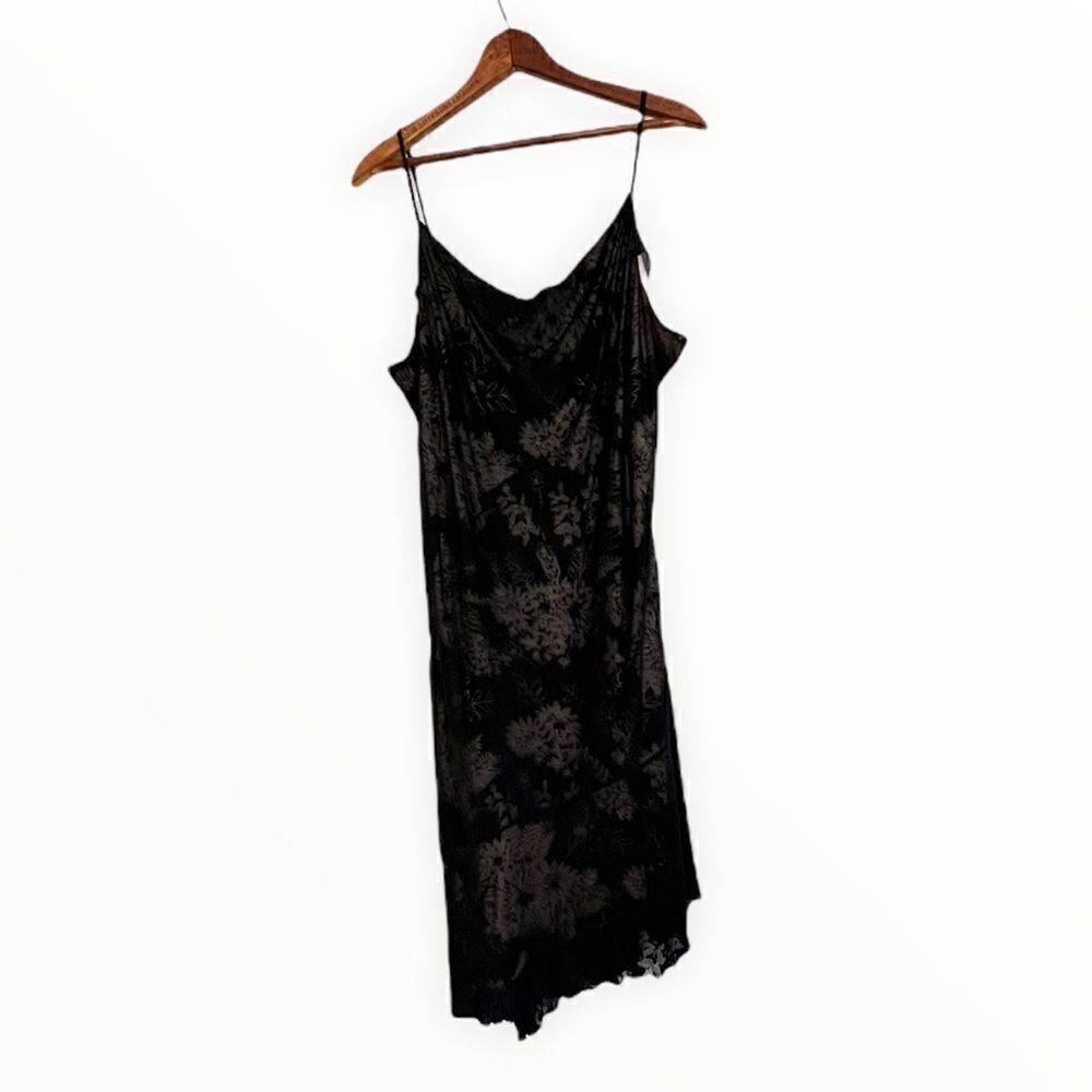 ‎New York & Company Nude Asymmetrical Midi Slip Dress